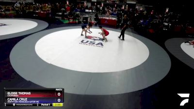 124 lbs Cons. Round 2 - Eloise Thomas, California vs Camila Cruz, South San Francisco Gator WC