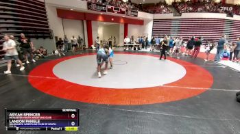 215 lbs Semifinal - Landon Pangle, Roughneck Wrestling Club Of South Tulsa vs ASyiah Spencer, McAlester Youth Wrestling Club