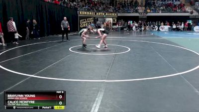 132G Champ. Round 1 - Braylynn Young, Nikiski High School vs Calico McIntyre, Colony High School