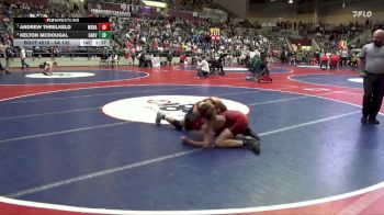 4A 132 lbs Quarterfinal - Andrew Threlkeld, Mena vs Kelton Mcdougal, GRAVETTE HIGH SCHOOL