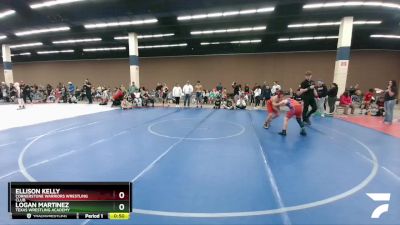 98 lbs Cons. Semi - Logan Martinez, Texas Wrestling Academy vs Ellison Kelly, Cornerstone Warriors Wrestling Club