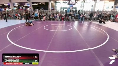 119 lbs Quarterfinal - Brynlee Mooney, Global Wrestling Club vs Tkyuh Salazar, Wesley Club Wrestling