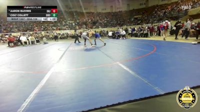 B3A-126 lbs Semifinal - Colt Collett, Checotah vs Aaron Blevins, Salina