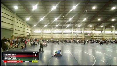 55 lbs Quarterfinal - Dylan DeCol, Uintah Wrestling vs Rich Wosnik, GC Junior Wrestling Club