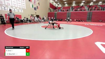 150 lbs Quarterfinal - Donny Beaufait, Dundee vs Evan Cruz, Crown Point