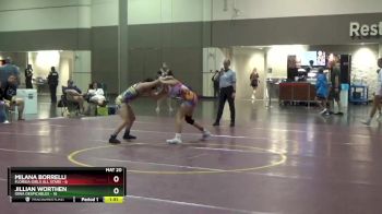 120 lbs Round 3 (6 Team) - Jillian Worthen, Iowa Despicables vs Milana Borrelli, Florida Girls All Stars