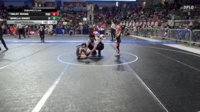 45 lbs Quarterfinal - Briella Hamic, Central Heights vs Tinley Irving, Plainville Kids Wrestling Club