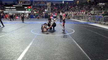 45 lbs Quarterfinal - Briella Hamic, Central Heights vs Tinley Irving, Plainville Kids Wrestling Club