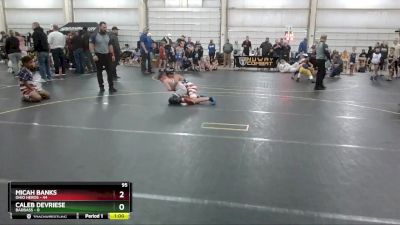 95 lbs Round 3 (6 Team) - Micah Banks, Ohio Heros vs Caleb DeVriese, BadBass