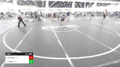 113 lbs Consi Of 8 #2 - Jude Jemison, Threshold WC vs Jose Lopez, Mantanona TC