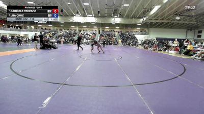 110 lbs Quarterfinal - Gabriele Tedesco, McKendree University vs Lita Cruz, Grand View