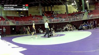 132 lbs 4th Wrestleback (16 Team) - Finn Williams, Bennington vs Jakson McFarland, Columbus