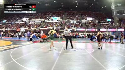 AA - 126 lbs Champ. Round 1 - Diesel Thompson, Flathead (Kalispell) vs Chance Rohrback, Great Falls CMR