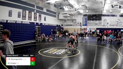 139 lbs Champ. Round 2 - Michael Knapp, Sheffield Area Hs vs Michael Baumgardner, Northwestern Hs