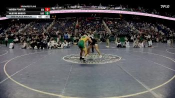 1A 165 lbs 3rd Place Match - Alexis Nuevo, Alleghany High School vs Aiden Foster, Uwharrie Charter Academy