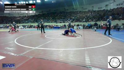 128 lbs Consi Of 64 #2 - Damian Oaks, Bixby vs Samuel Navarrete Grado, Taft Middle School