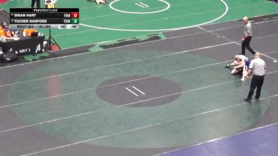 132 lbs Consi Of 32 #1 - Brian Hart, Franklin vs Tucker Sanford, Youngsville