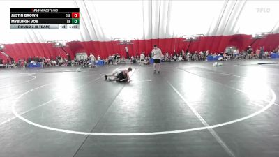 106 lbs Round 3 (8 Team) - Justin Brown, Coon Rapids vs Myburgh Vos, Northfield Raiders