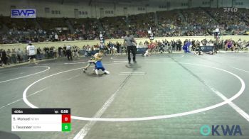 40 lbs Round Of 16 - Stetson Manuel, Newkirk Takedown Club vs Isaac Tessneer, Norman Grappling Club