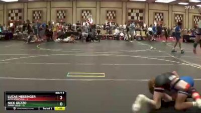 100 lbs Round 1 (6 Team) - Nick Guzzo, SVRWC Gold vs LUCAS MESSINGER, Elite Wrestling