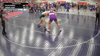 170 lbs 1st Place Match - Lindsey Shipp, Peninsula vs Jillian Hradec, Sumner