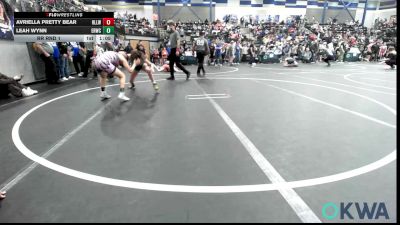 105 lbs Rr Rnd 1 - Avriella Pretty Bear, Harrah Little League Wrestling vs Leah Wynn, El Reno Wrestling Club