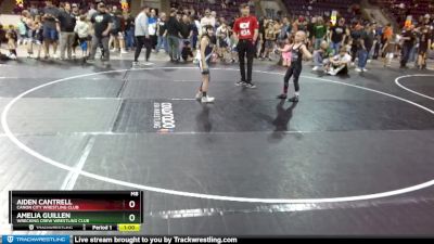 70-71 lbs Round 3 - Amelia Guillen, Wrecking Crew Wrestling Club vs Aiden Cantrell, Canon City Wrestling Club