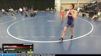 110 lbs Quarterfinal - Aniz Ramirez, TX vs Isabella Mares, CO