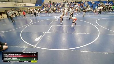 110 lbs Cons. Round 2 - Cole Christensen, Sanderson Wrestling Academy vs Patrick Stark, Northside Wrestling Club