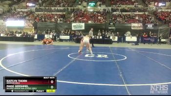 G - 145 lbs 1st Place Match - Kaitlyn Thorn, Bozeman Girls vs Paige Gershmel, Billings Senior High School Girls