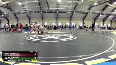 149 lbs Cons. Round 6 - Evan Herriman, Unattached-Michigan State vs Talan Hubbard, Spire Academy