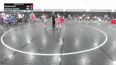 100 lbs Braden Haley, Ohio Gray vs Nicholas Ticknor, Team Wyoming White