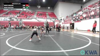 52 lbs Semifinal - Knox Kincaid, Cowboy Wrestling Club vs Noah Backus, Newkirk Takedown Club