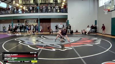 113 lbs Cons. Semi - Ayden Clancy, Don Bosco vs Becket Geary, St. Mary`s Ryken