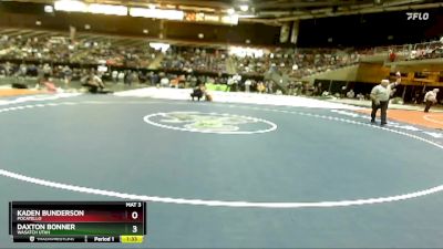 138 lbs Champ. Round 3 - Kaden Bunderson, Pocatello vs Daxton Bonner, Wasatch Utah