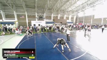 150 lbs Quarterfinal - Miles Blaser, Wasatch Wrestling Club vs Ramiro Gutierrez, Roy Wrestling Club