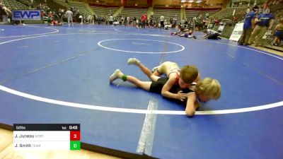 52 lbs Final - Jaxton Juneau, North DeSoto Wrestling Academy vs Johnny Smith, Team Conquer Wrestling