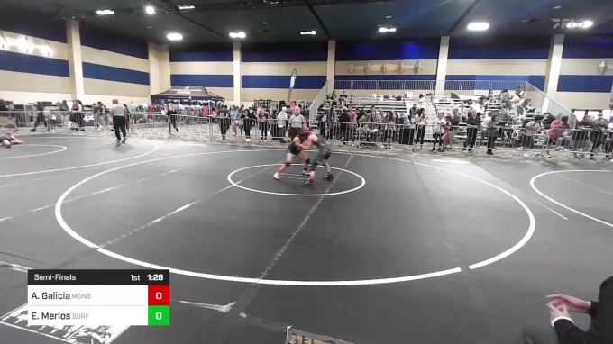 90 lbs Semifinal - Adam Galicia, Monster Garage vs Emery Merlos ...