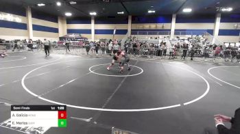 90 lbs Semifinal - Adam Galicia, Monster Garage vs Emery Merlos, Surfside Rtc