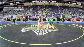 Girls-140 lbs Cons. Round 3 - Kaycie Moldenhauer, Atlanta Hs Girls vs Jacey Barnabei, Gabriel Richard H.s. (Riverview) Girls