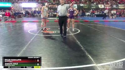 G - 152 lbs Champ. Round 1 - Dakota Hale, Shepherd Girls vs Rylee Radcliffe, Butte Girls