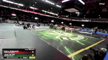 Girls 100 lbs Cons. Round 3 - Kayla Gonzalez, Moses Lake (Girls) vs Jolie Ah Yat, Richland (Girls)