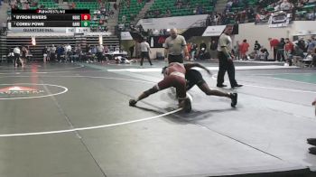 6A 144 lbs Quarterfinal - Coreu Powe, Gardendale Hs vs Byron Rivers, Hazel Green HS