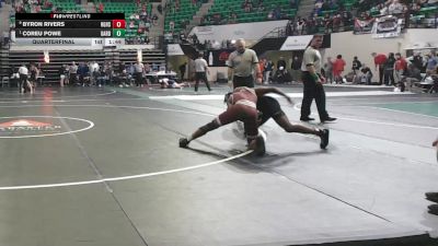 6A 144 lbs Quarterfinal - Coreu Powe, Gardendale Hs vs Byron Rivers, Hazel Green HS