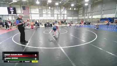 101 lbs Quarterfinal - Peggy Susan Dean, NJ vs Hanna Givens, TX