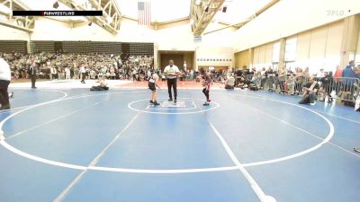96-M lbs Quarterfinal - Elijah Gill, Unnattached vs Mike Espinoza, Buxton Atc