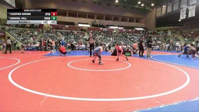 115 lbs Round 3 - Cooper Grubb, Benton Parks Youth Wrestling vs Ezekiel Hill, Van Buren High School Wrestling