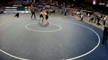 D 3 113 lbs Cons. Semi - Logan Cornett, Evangel Christian vs Kolbyn Portie, Bell City
