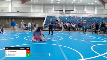 153 lbs Cons. Round 3 - Kameron Mikesell, Webo Wrestling Club vs Daniel Espinosa, Leo