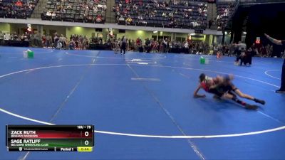 75 lbs Cons. Round 2 - Zack Ruth, Braham Warriors vs Sage Ratliff, Big Game Wrestling Club